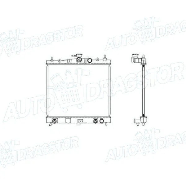 Hladnjak NISSAN MICRA (K12), 03-10; 