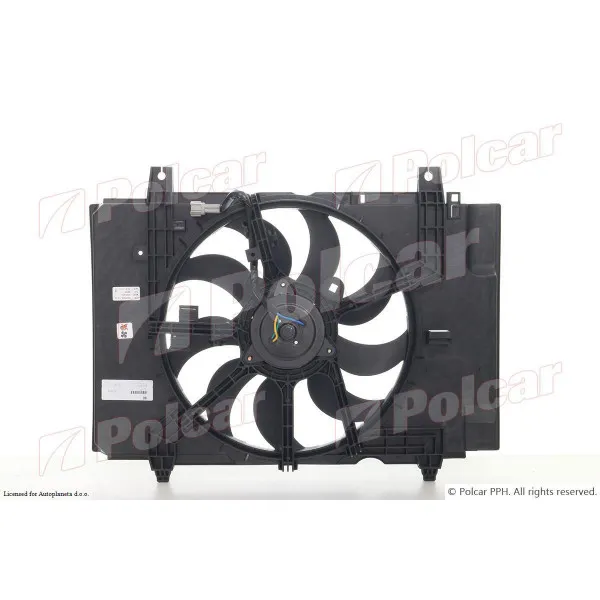 Ventilator hladnjaka sa nosačem NISSAN CUBE (Z11), 08-; JUKE (F15), 10-; 