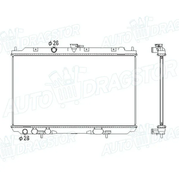 Hladnjak NISSAN ALMERA TINO (V10), 00-06; 