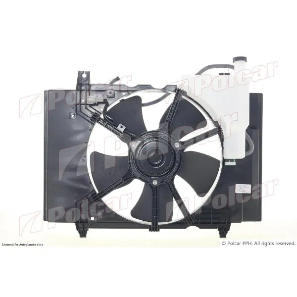 Ventilator hladnjaka sa nosačem NISSAN TIIDA (C11X/SC11X), 07-; 