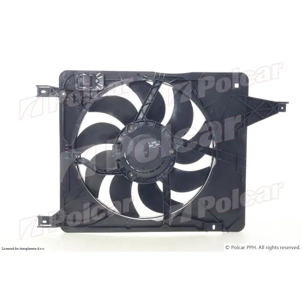 Ventilator hladnjaka sa nosačem NISSAN QASHQAI (J10), 07-14; 