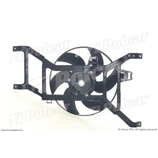 Ventilator hladnjaka sa nosačem DACIA LOGAN (SD), 04-12; SANDERO (SD), 08-12; 