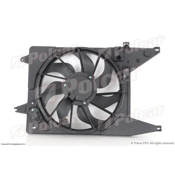 Ventilator hladnjaka sa nosačem DACIA LOGAN (SD), 04-12; SANDERO (SD), 08-12; 