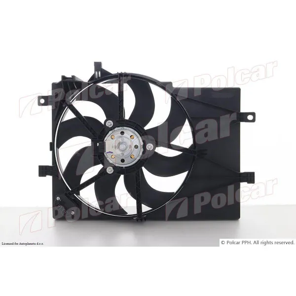 Ventilator hladnjaka sa nosačem FIAT ALBEA (178), 02-12; PALIO (178), 02-06; PALIO WEEKEND (178/2), 02-/06-11; PALIO/WEEKEND (178), 97-04; 