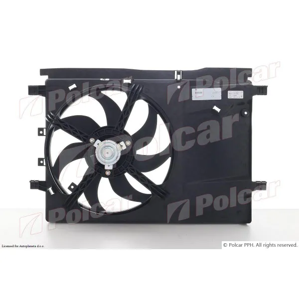 Ventilator hladnjaka sa nosačem FIAT, OPEL 