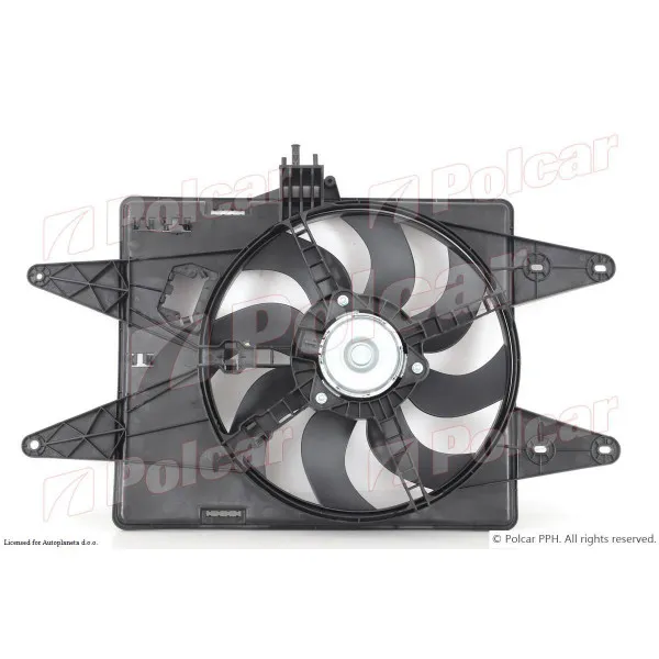 Ventilator hladnjaka sa nosačem FIAT DOBLO (119/223), 01-10; 