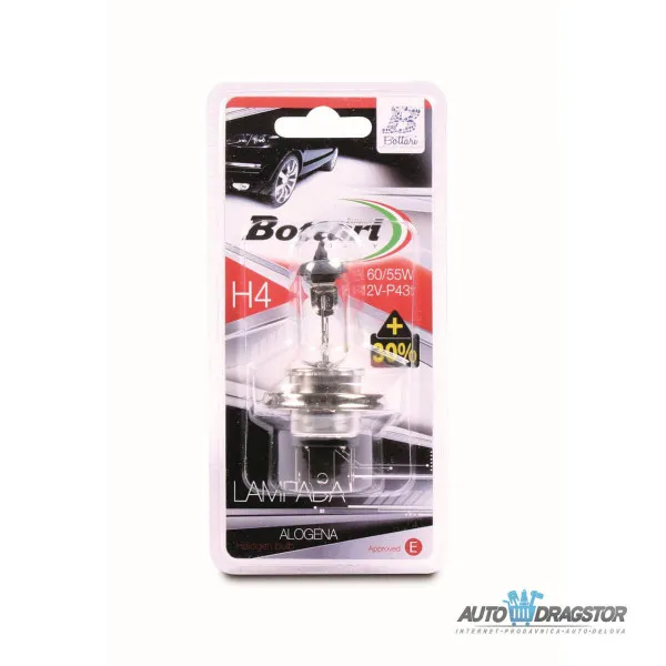 SIJALICA 12V H4 60/55W +30% VIŠE SVETLA 