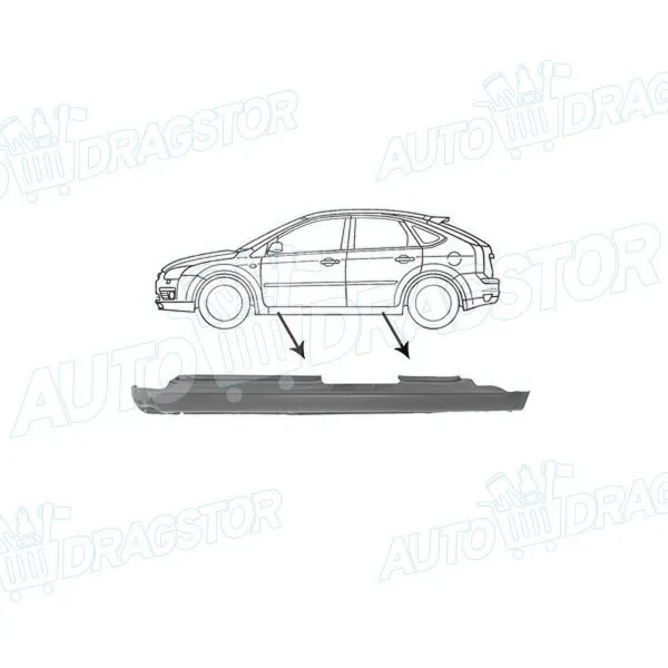 Sajtna/prag FORD FOCUS II (DA_), 04-11; 