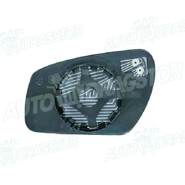 Staklo retrovizora sa nosačem FORD FIESTA (JHS), 02-08; FOCUS C-MAX (C214), 03-07; FOCUS II (DA_), 04-11; FUSION (JUS), 02-12; MONDEO (B4Y/B5Y/BWY), 00-07; 