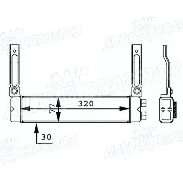 Hladnjak ulja FORD ESCORT VII (GAL/AAL/ABL/ALL/AFL), 95-00; 