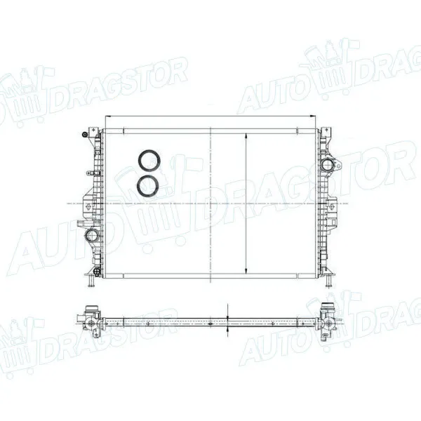 Hladnjak FORD C-MAX, 11-; GALAXY (WA6), 06-15; KUGA (DM2), 08-13; S-MAX (WA6), 06-15; 