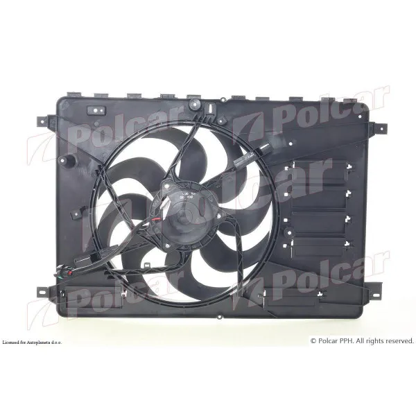 Ventilator hladnjaka sa nosačem FORD GALAXY (WA6), 06-15; KUGA (DM2), 08-13; MONDEO (BA7), 07-15; S-MAX (WA6), 06-15; 
