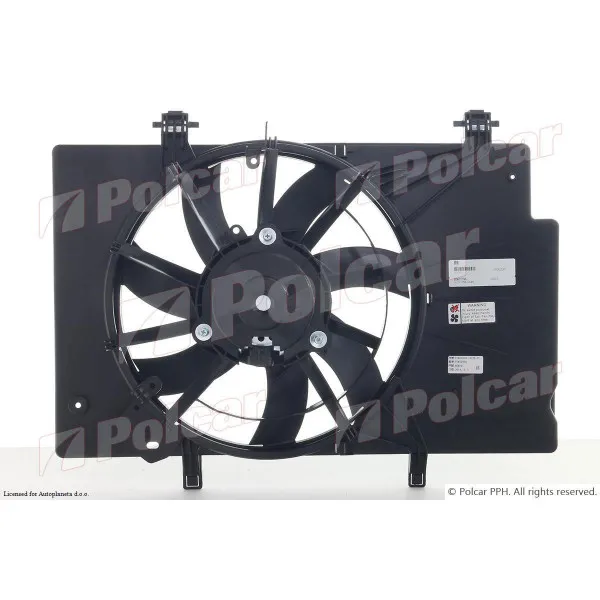 Ventilator hladnjaka sa nosačem FORD B-MAX, 12-; FIESTA (JA8), 08-17; 