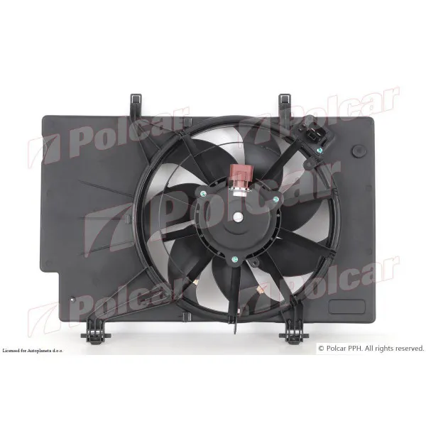 Ventilator hladnjaka sa nosačem FORD B-MAX, 12-; FIESTA (JA8), 08-17; 