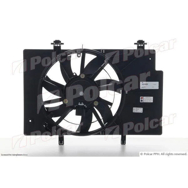 Ventilator hladnjaka sa nosačem FORD B-MAX, 12-; FIESTA (JA8), 08-17; 