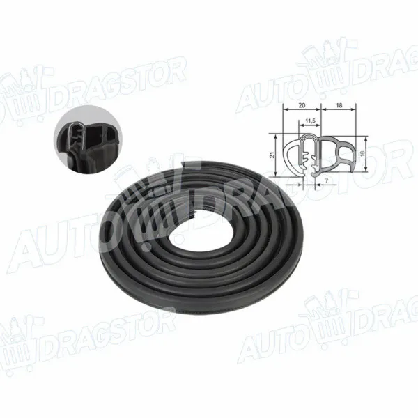 Keder vrata ALFA ROMEO 147 (937), 00-10; 