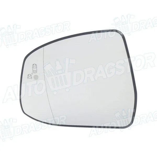 Staklo retrovizora sa nosačem FORD FOCUS, 11-18; MONDEO (BA7), 07-15; 