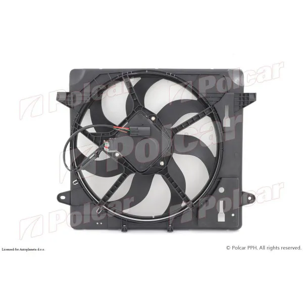 Ventilator hladnjaka sa nosačem JEEP WRANGLER (JK), 06-18; WRANGLER (TJ), 96-06; 