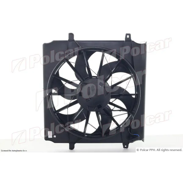 Ventilator hladnjaka sa nosačem JEEP CHEROKEE (KJ), 01-08; LIBERTY (KJ), 01-08; 