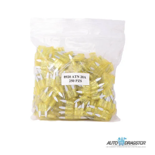 OSIGURAČI MINI ATC  20A 250KOM 