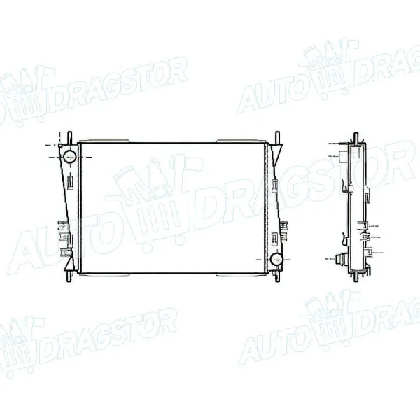 Hladnjak JAGUAR X-TYPE (X400), 01-09; 