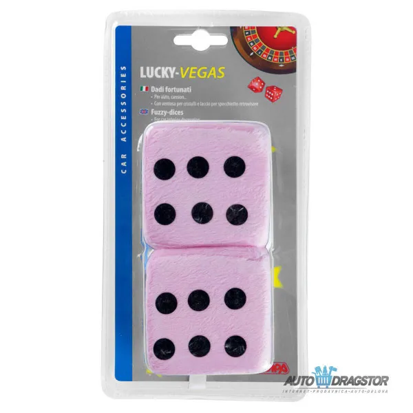 PRIVEZAK KOCKICE ROZE CRNE 