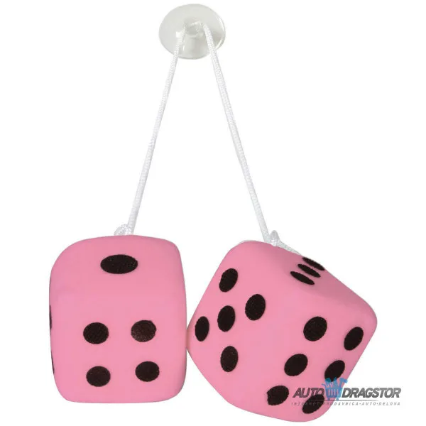 PRIVEZAK KOCKICE ROZE CRNE 