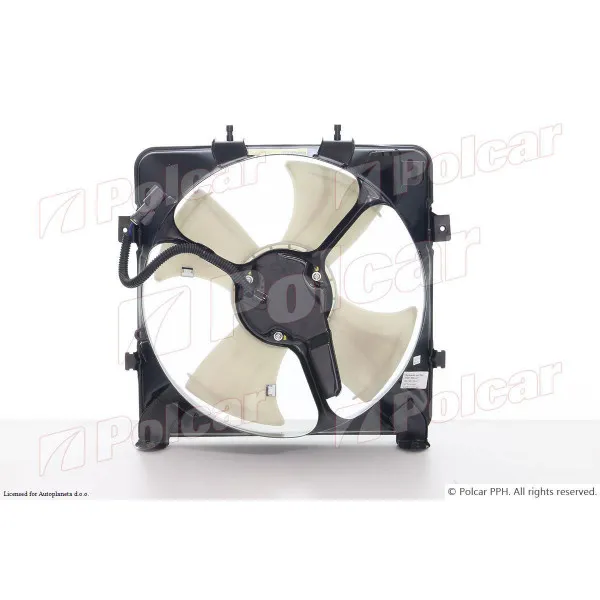Ventilator hladnjaka sa nosačem HONDA CIVIC (EG/EJ/EH9), 91-95; CIVIC (EJ/EK), 95-01; CIVIC (MA/MB/MC2), 95-01; CIVIC SHUTTLE (EE), 88-95; CRX (EH6/EG2), 92-98 