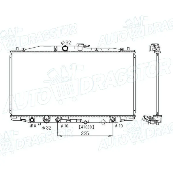 Hladnjak HONDA ACCORD (CL/CM/CN), 02-08; 