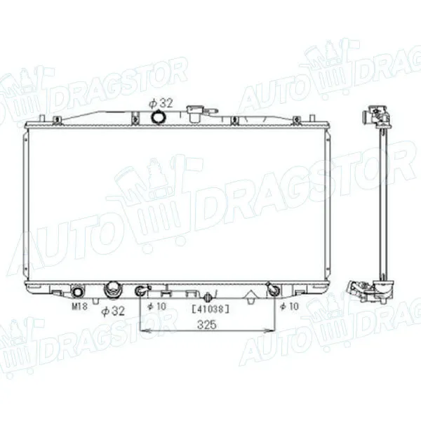 Hladnjak HONDA ACCORD (CL/CM/CN), 02-08; 