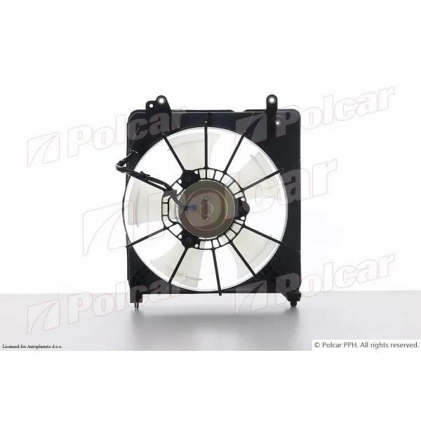 Ventilator hladnjaka sa nosačem HONDA CITY, 08-13; FIT (GE), 08-15; JAZZ (GE), 08-15; 