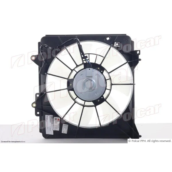 Ventilator hladnjaka sa nosačem HONDA CITY, 08-13; FIT (GE), 08-15; JAZZ (GE), 08-15; 