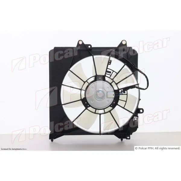 Ventilator hladnjaka sa nosačem HONDA FIT (GE), 08-15; JAZZ (GE), 08-15; 