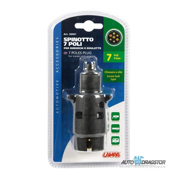 KONEKTOR UTIČNICA 7 PINOVA NA ZAVRTANJ 