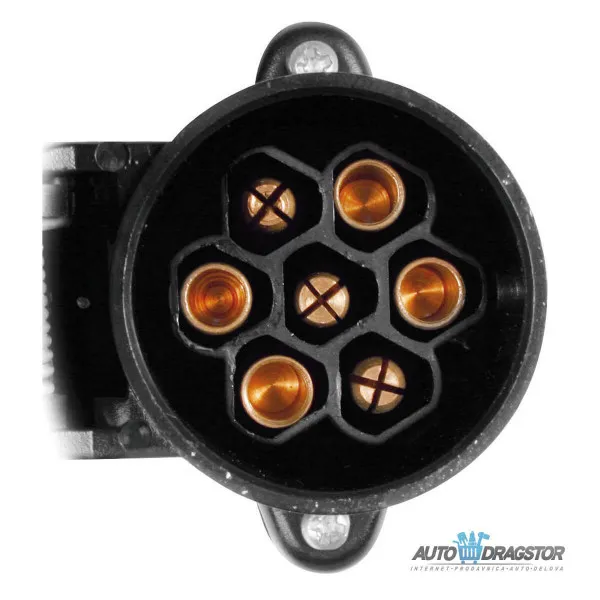 KONEKTOR UTIČNICA 7  PINOVA MUŠKA>13 POLOVA ŽENSKA SA 40CM KABLA 