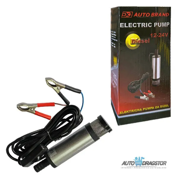 ELEKTRIČNA PUMPA ZA ISTAKANJE DIZELA 12/24V 