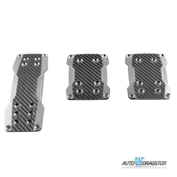 PEDALE PAPUČICA CARBON SILVER 