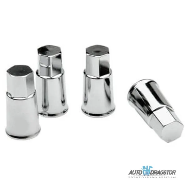 KAPICE VENTILA PLASTIČNE HROMIRANE SET 4KOM 