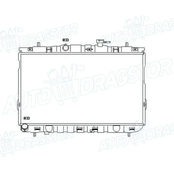 Hladnjak HYUNDAI ELANTRA (XD), 00-06; 