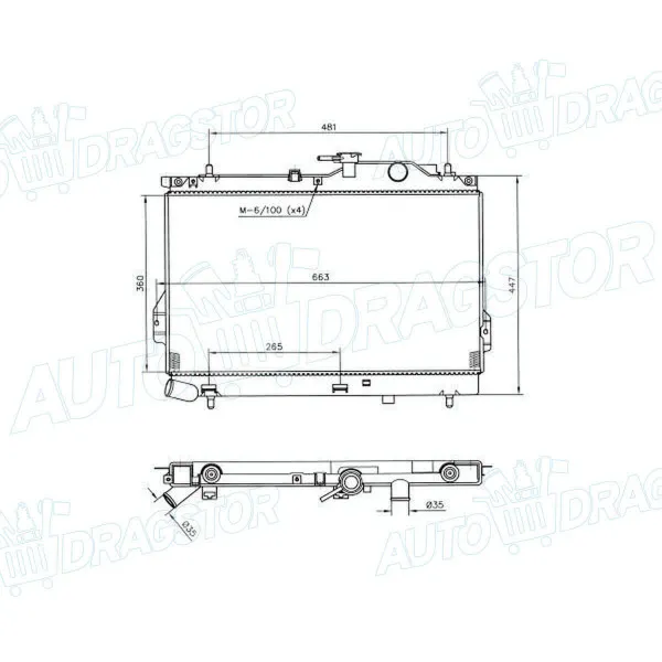 Hladnjak HYUNDAI MATRIX (FC), 01-10; 
