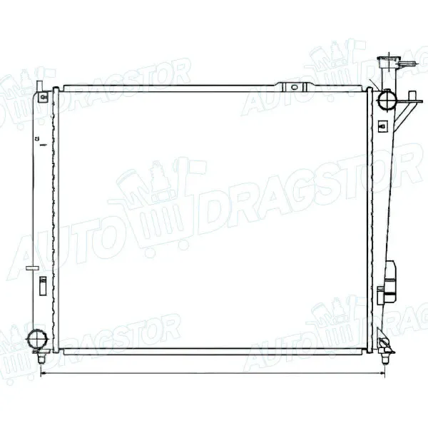 Hladnjak HYUNDAI SANTA FE (CM), 06-12; 