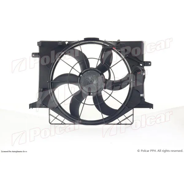 Ventilator hladnjaka sa nosačem HYUNDAI GENESIS (BH), 08-13; GENESIS COUPE (BH), 08-; 