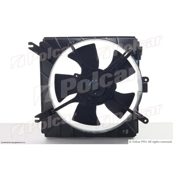 Ventilator hladnjaka sa nosačem KIA RIO (DC), 00-05; 