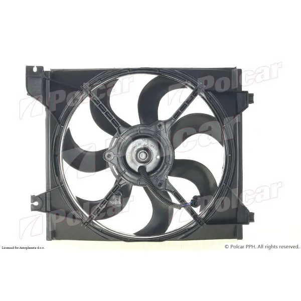 Ventilator hladnjaka sa nosačem KIA RIO (DE), 05-11; 