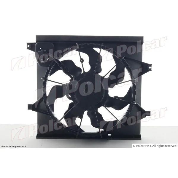 Ventilator hladnjaka sa nosačem KIA SOUL (AM), 08-13; 