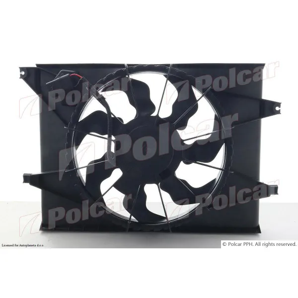 Ventilator hladnjaka sa nosačem KIA SOUL (AM), 08-13; 