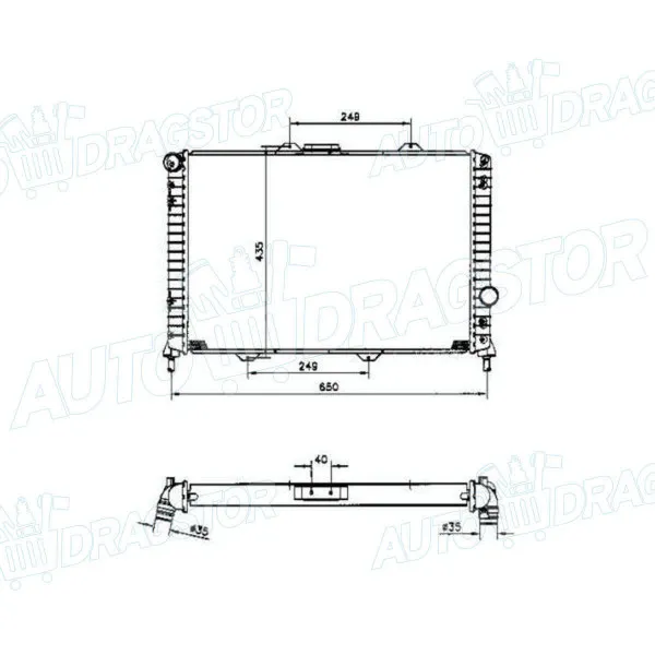 Hladnjak LANCIA LYBRA (839), 99-05; 