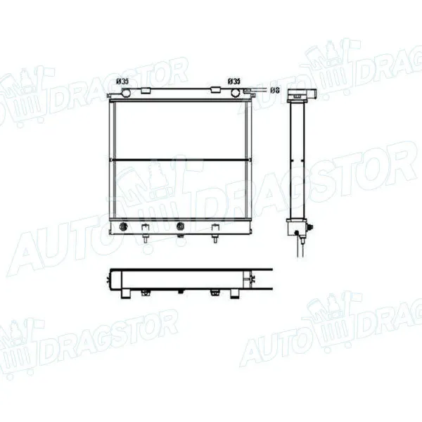 Hladnjak LAND ROVER RANGE ROVER (P38A), 94-02; 