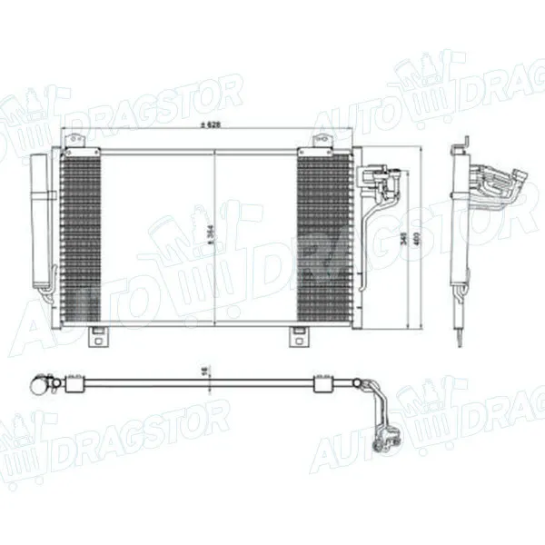 Hladnjak klime MAZDA 3 (BM), 13-; 6 (GJ), 12-; 