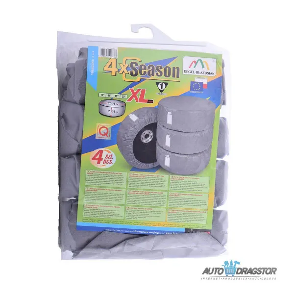 NAVLAKA ZA ČUVANJE GUMA VEL.XL SET 4KOM.PREČNIK GUMA 67-73CM. 